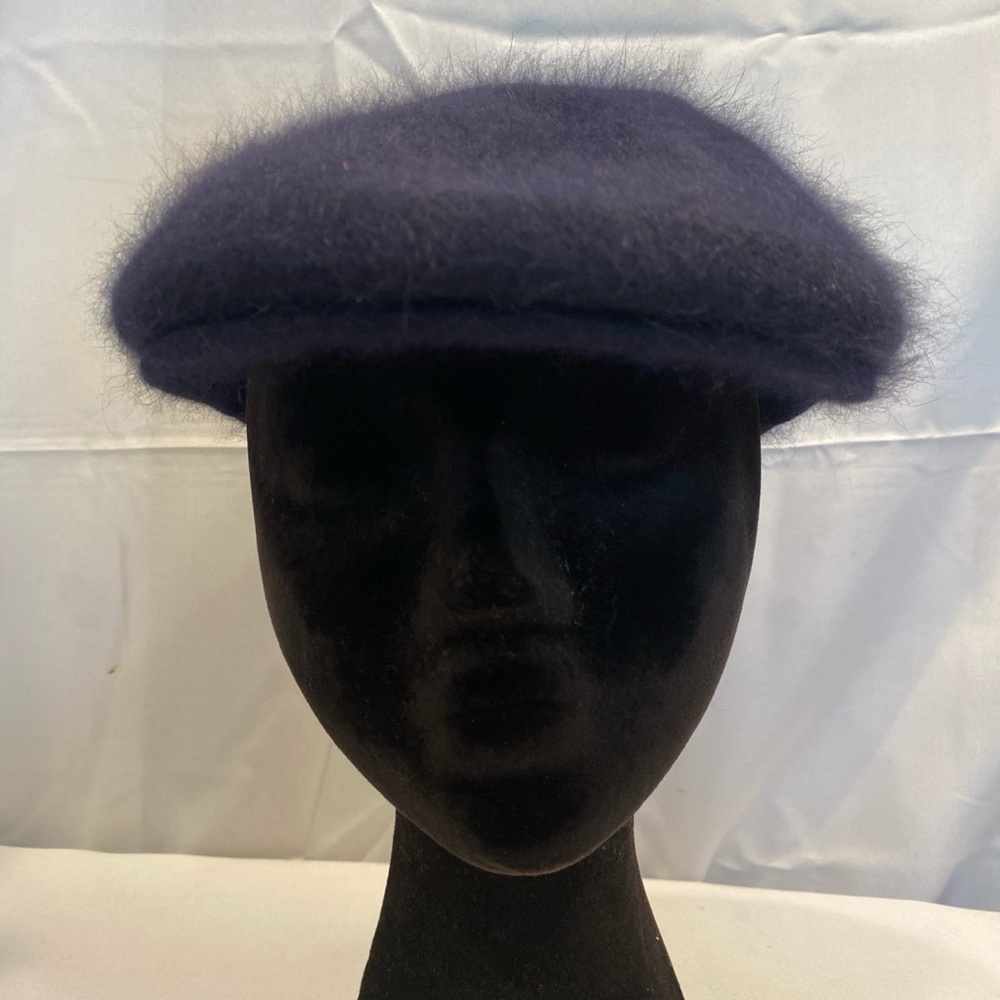 NWT KOKIN Vintage 90s Chic Navy Blue Women's Beret Hat